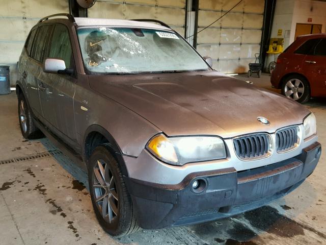 WBXPA734X4WB28032 - 2004 BMW X3 2.5I GRAY photo 1