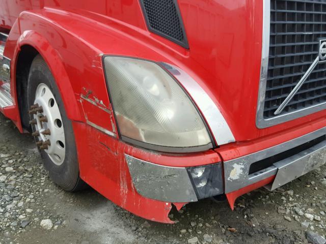 4V4NC9KK99N267481 - 2009 VOLVO VN VNL RED photo 9