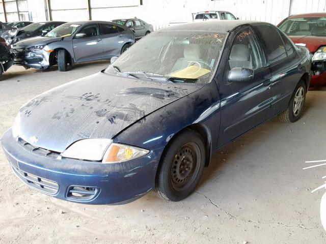 1G1JF52T6Y7386037 - 2000 CHEVROLET CAVALIER L BLUE photo 2