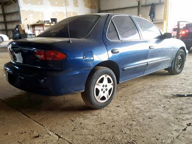 1G1JF52T6Y7386037 - 2000 CHEVROLET CAVALIER L BLUE photo 4