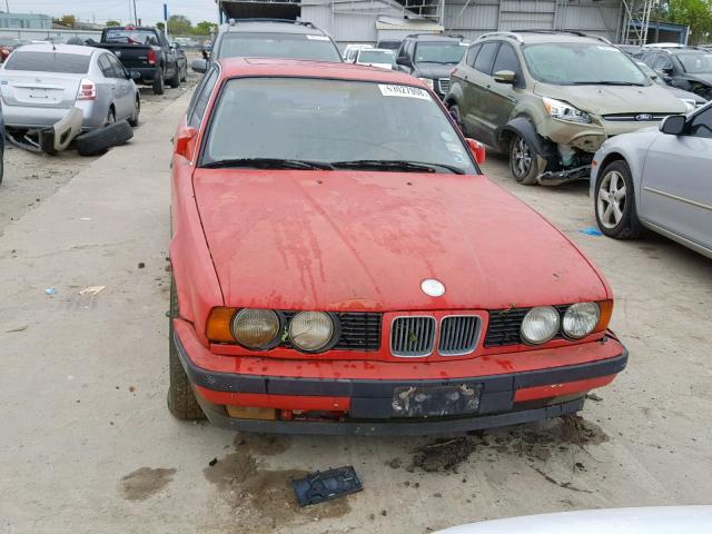 WBAHD2319MBF72282 - 1991 BMW 535 I AUTO RED photo 10