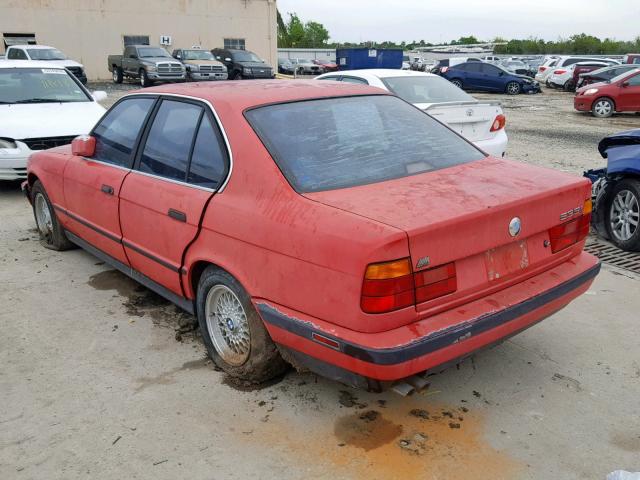 WBAHD2319MBF72282 - 1991 BMW 535 I AUTO RED photo 3
