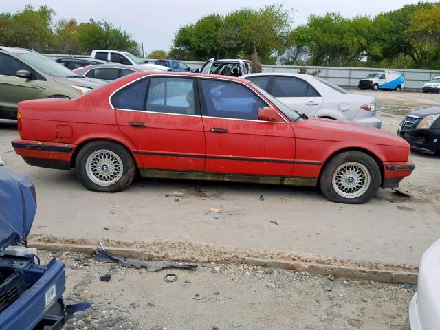 WBAHD2319MBF72282 - 1991 BMW 535 I AUTO RED photo 9