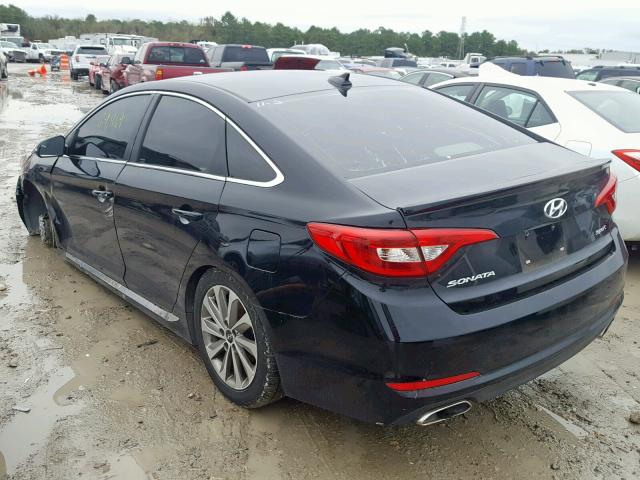 5NPE34AFXFH065845 - 2015 HYUNDAI SONATA SPO BLACK photo 3