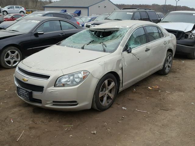 1G1ZC5E10BF258251 - 2011 CHEVROLET MALIBU 1LT BEIGE photo 2
