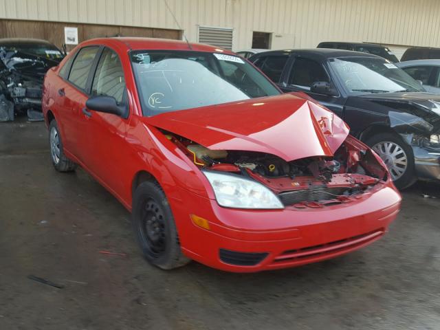 1FAFP34N87W296878 - 2007 FORD FOCUS ZX4 RED photo 1