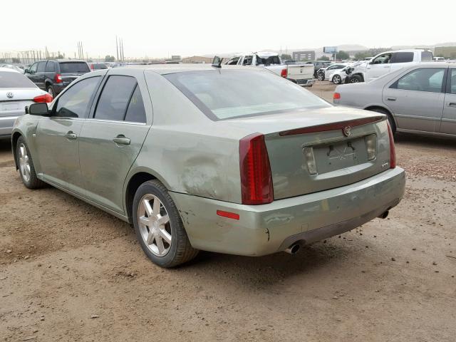 1G6DW677750222308 - 2005 CADILLAC STS GREEN photo 3