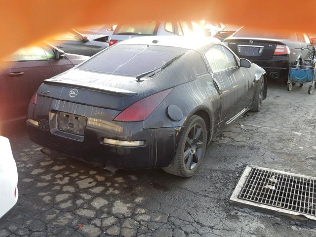 JN1AZ34EX6M351505 - 2006 NISSAN 350Z COUPE BLACK photo 4