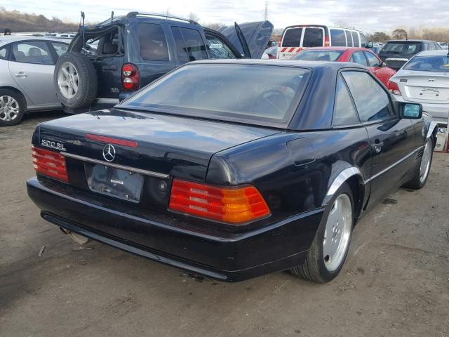 WDBFA66E4MF017429 - 1991 MERCEDES-BENZ 500 SL BLACK photo 4