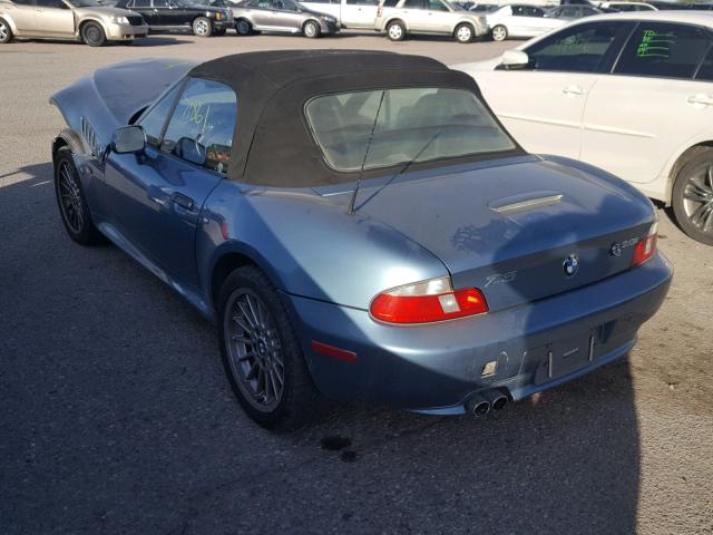 WBACN534X1LJ55422 - 2001 BMW Z3 3.0 BLUE photo 3