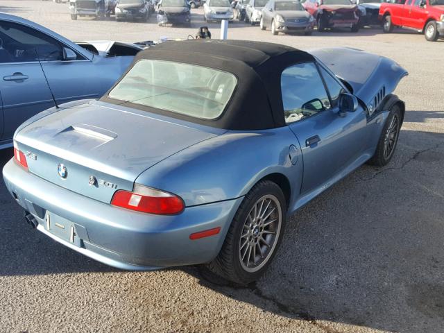 WBACN534X1LJ55422 - 2001 BMW Z3 3.0 BLUE photo 4