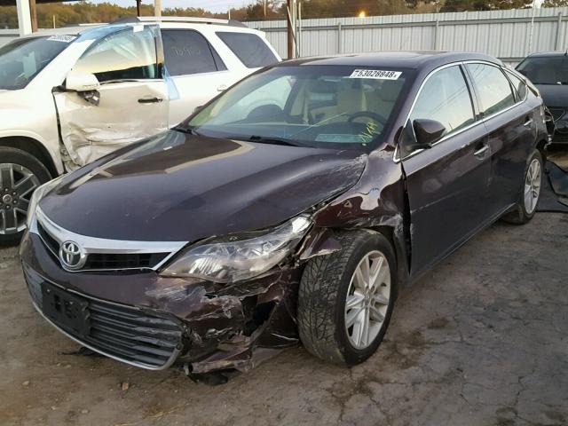 4T1BK1EB3FU152810 - 2015 TOYOTA AVALON XLE MAROON photo 2