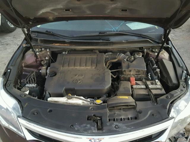 4T1BK1EB3FU152810 - 2015 TOYOTA AVALON XLE MAROON photo 7