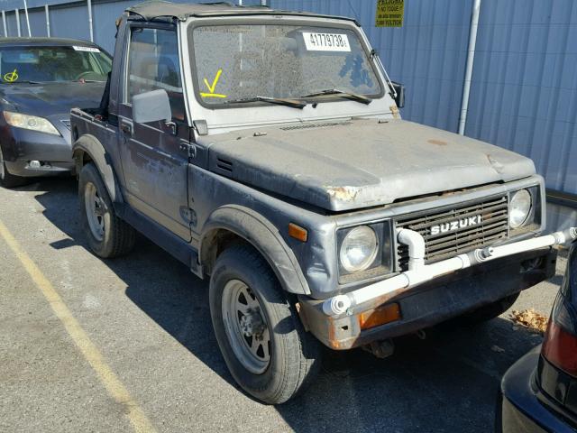 JS4JC51C5H4173774 - 1987 SUZUKI SAMURAI GRAY photo 1