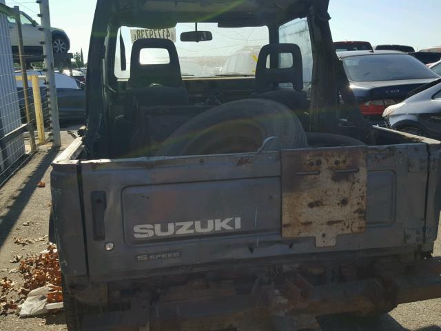 JS4JC51C5H4173774 - 1987 SUZUKI SAMURAI GRAY photo 10