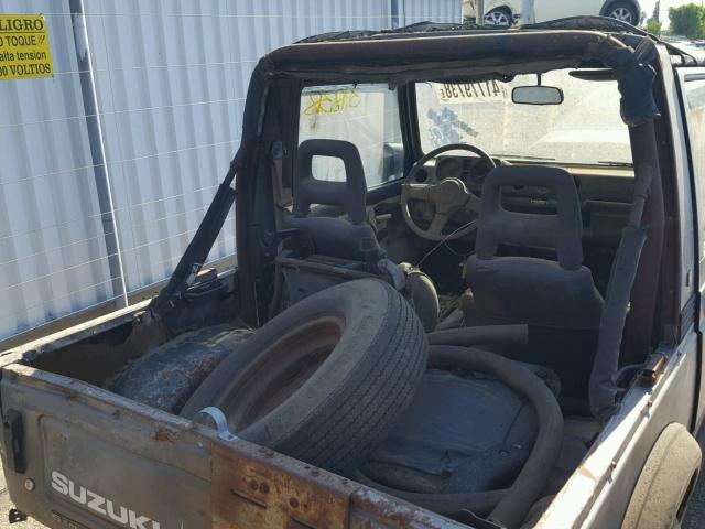 JS4JC51C5H4173774 - 1987 SUZUKI SAMURAI GRAY photo 6