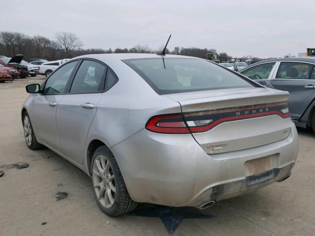 1C3CDFBA4DD321911 - 2013 DODGE DART SXT SILVER photo 3