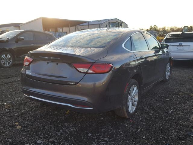 1C3CCCAB0FN704009 - 2015 CHRYSLER 200 LIMITE GRAY photo 4