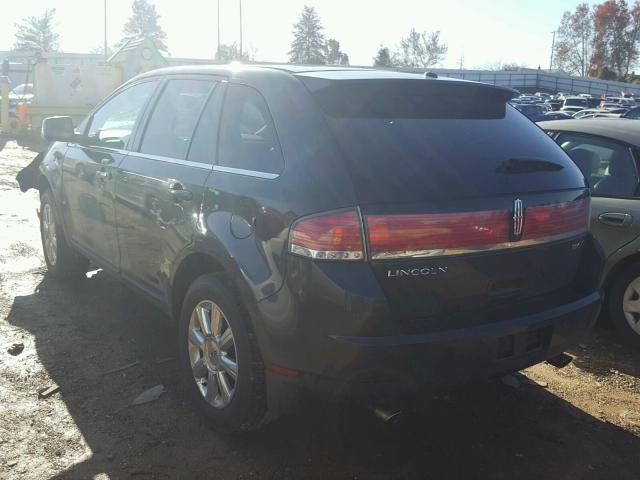 2LMDU68C57BJ10526 - 2007 LINCOLN MKX BLACK photo 3