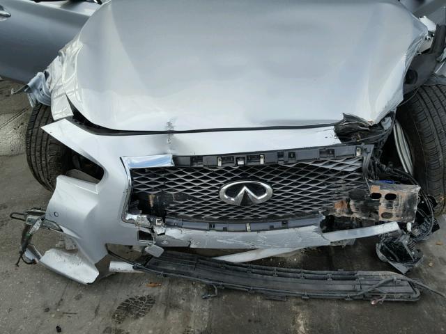 JN1BV7AP9EM670163 - 2014 INFINITI Q50 BASE SILVER photo 7