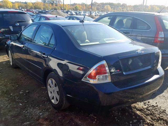 3FAHP06Z79R143339 - 2009 FORD FUSION S BLUE photo 3