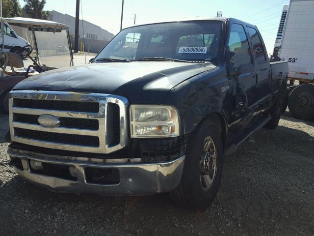 1FTWW30P16ED58369 - 2006 FORD F350 SRW S BLACK photo 2