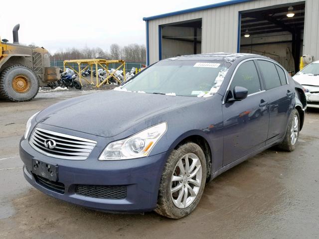 JNKCV61F99M357699 - 2009 INFINITI G37 BLUE photo 2