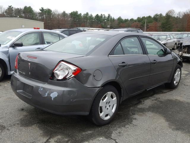 1G2ZF58B274100276 - 2007 PONTIAC G6 VALUE L CHARCOAL photo 4