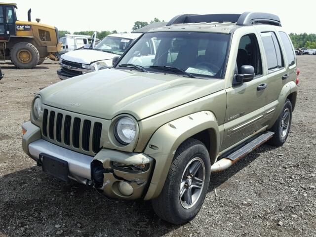 1J4GL38K33W618504 - 2003 JEEP LIBERTY RE GREEN photo 2