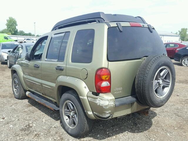 1J4GL38K33W618504 - 2003 JEEP LIBERTY RE GREEN photo 3