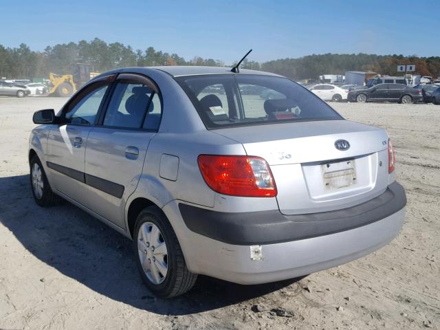 KNADE123966097914 - 2006 KIA RIO SILVER photo 3