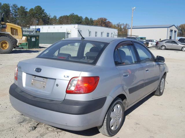 KNADE123966097914 - 2006 KIA RIO SILVER photo 4