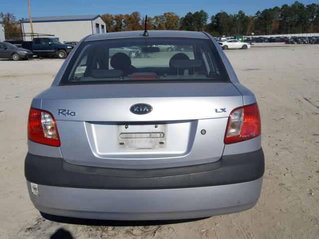 KNADE123966097914 - 2006 KIA RIO SILVER photo 9