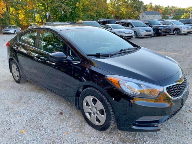 KNAFK4A62G5549966 - 2016 KIA FORTE LX BLACK photo 1