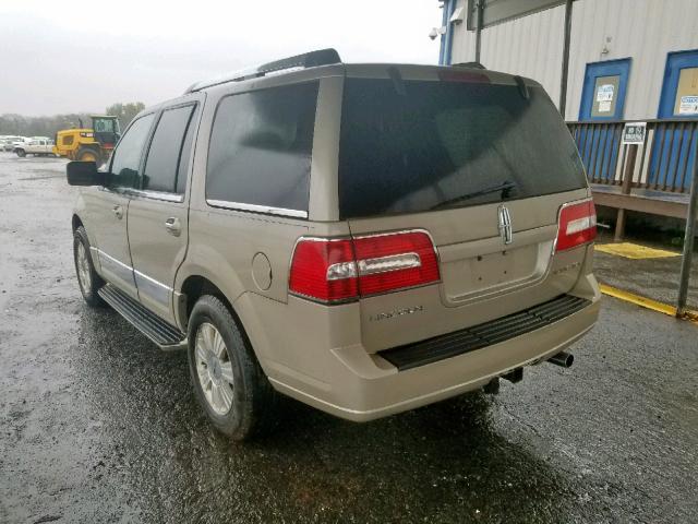 5LMFU28577LJ18302 - 2007 LINCOLN NAVIGATOR BEIGE photo 3