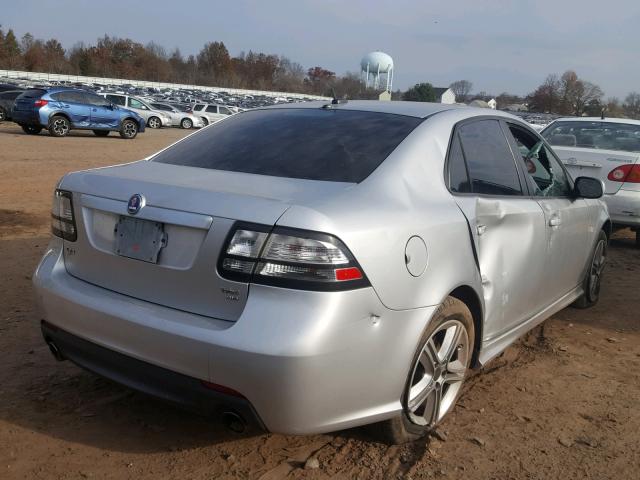 YS3FA4BY7B1302019 - 2011 SAAB 9-3 2.0T SILVER photo 4