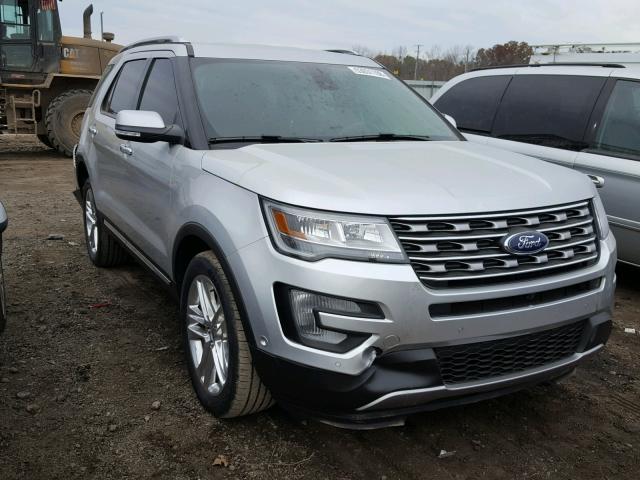 1FM5K8F81HGC12898 - 2017 FORD EXPLORER L SILVER photo 1