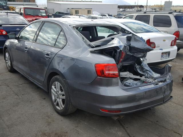 3VW2K7AJ5FM207859 - 2015 VOLKSWAGEN JETTA BASE 灰色 照片 3