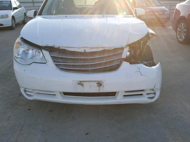 1C3LC56KX8N130400 - 2008 CHRYSLER SEBRING TO WHITE photo 9