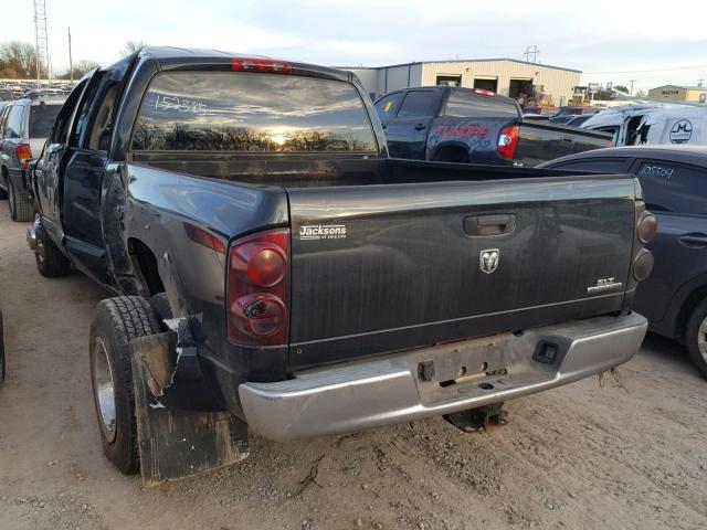 3D7ML49A87G796181 - 2007 DODGE RAM 3500 BLACK photo 3