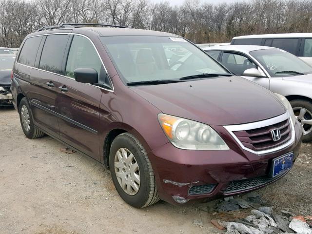 5FNRL38278B103550 - 2008 HONDA ODYSSEY LX MAROON photo 1