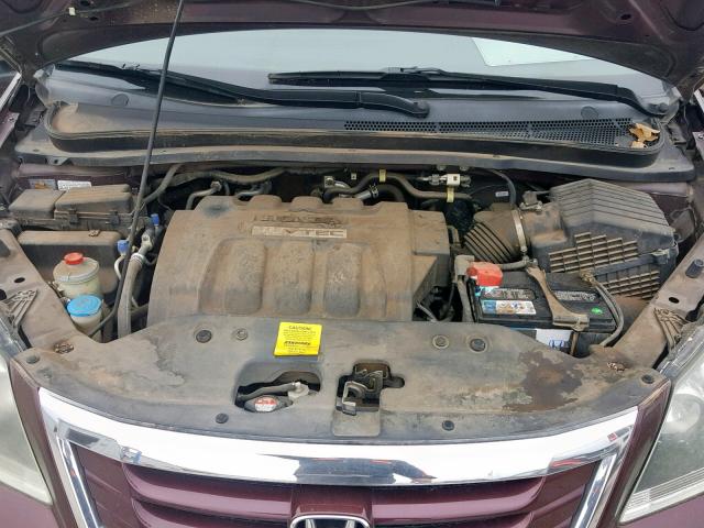 5FNRL38278B103550 - 2008 HONDA ODYSSEY LX MAROON photo 7