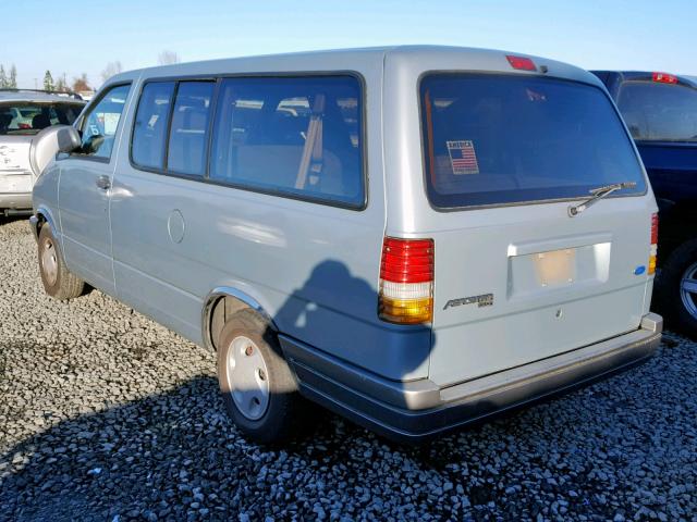 1FMDA31U8SZC09644 - 1995 FORD AEROSTAR GRAY photo 3