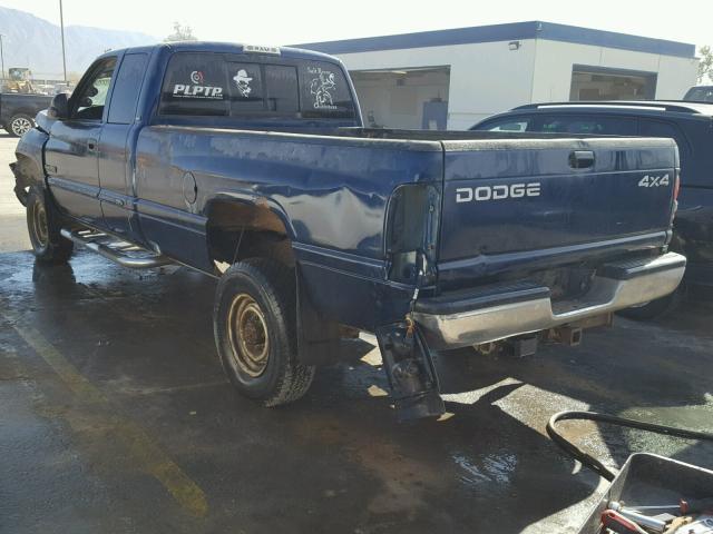 3B7KF23671G707600 - 2001 DODGE RAM 2500 BLUE photo 3