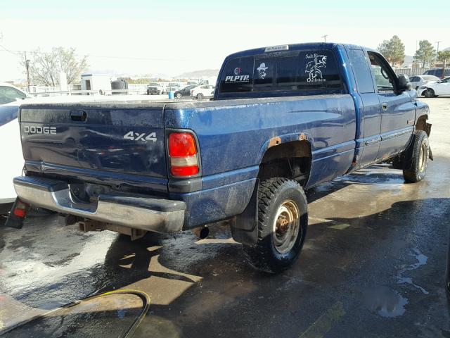 3B7KF23671G707600 - 2001 DODGE RAM 2500 BLUE photo 4