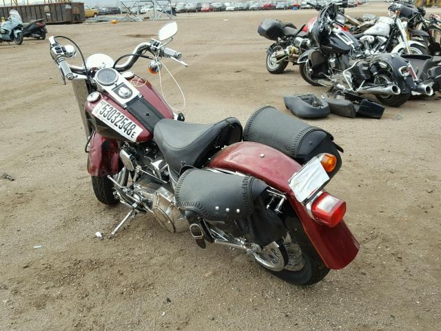 1HD1BXB161Y065028 - 2001 HARLEY-DAVIDSON FLSTFI RED photo 3