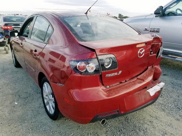 JM1BK324X91214960 - 2009 MAZDA 3 S RED photo 3