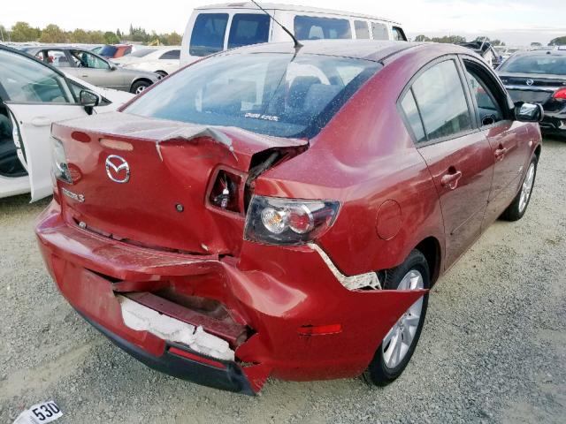 JM1BK324X91214960 - 2009 MAZDA 3 S RED photo 4