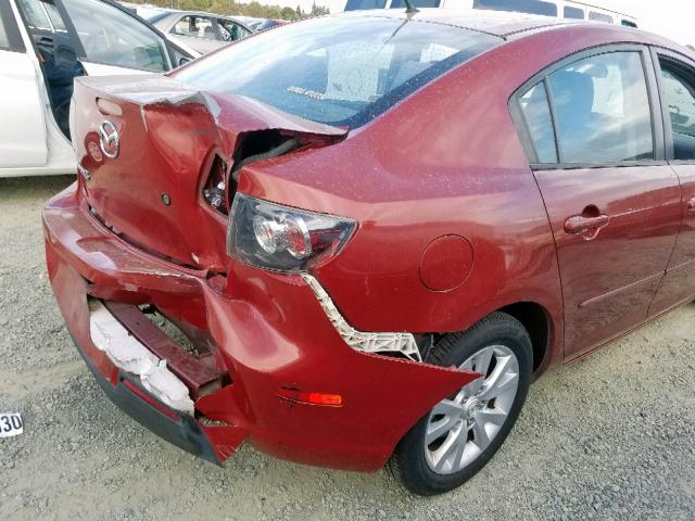 JM1BK324X91214960 - 2009 MAZDA 3 S RED photo 9