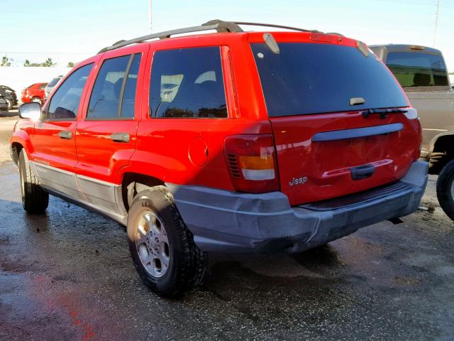 1J4GX48S71C523372 - 2001 JEEP GRAND CHER RED photo 3